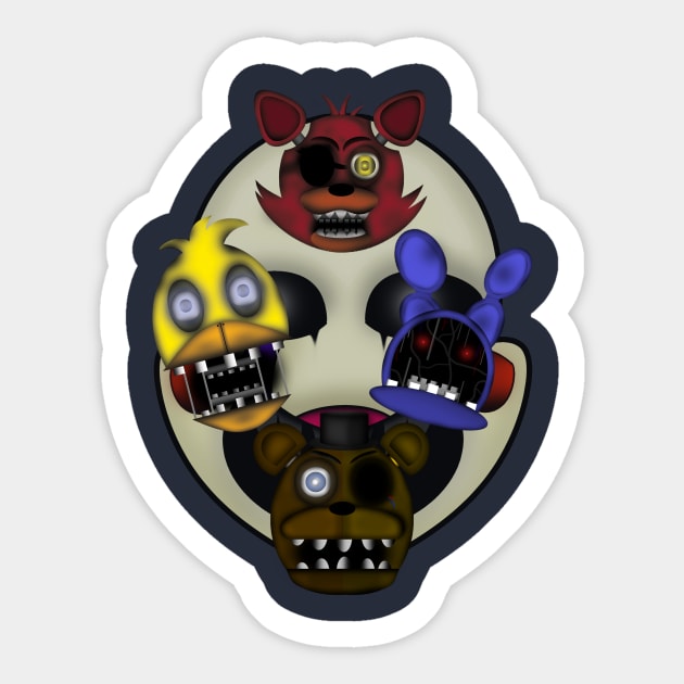 Five Nights at Freddy's 2 Sticker by Colonius